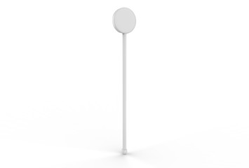 Promotional cocktail stirrer for branding. 3d render illustration.
