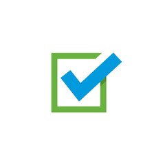 check mark logo icon illustration design 