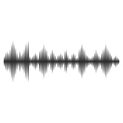 Sound waves vector illustration design 