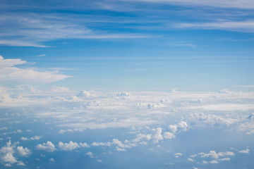 Naklejka premium Blue sky with clouds