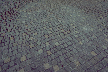 Fototapeta premium Cobblestone pavement texture