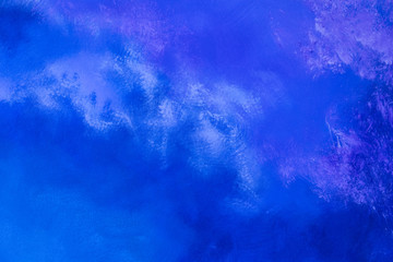 Abstract blue paint color