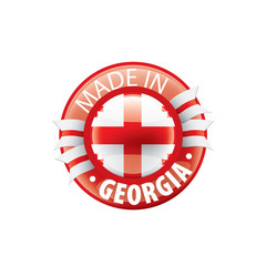 Georgia flag, vector illustration on a white background