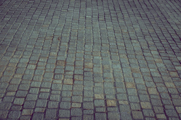 Cobblestone pavement texture