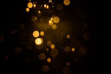 Abstract blur bokeh on black