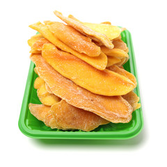 Mango. dry mango on the background