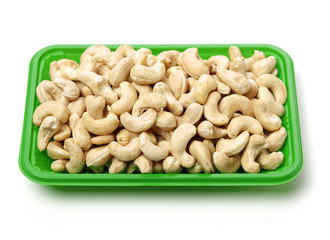 Cashew on a white background