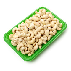 Cashew on a white background