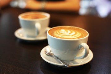 cup of coffee on table