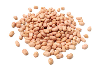 Peanut kernel isolated on white background
