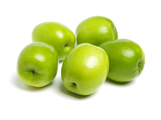 Fresh juicy jujube isolated on white background