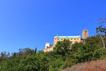 Fototapeta na wymiar View of the famous Wartburg - a world heritage site, Eisenach, Thuringia, Germany