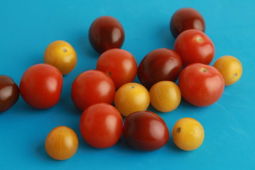 Three varieties of cherry tomatoes