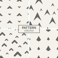 Set of four seamless patterns.