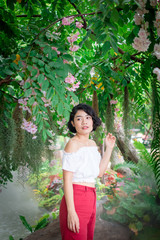 Naklejka premium asian woman