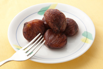 　栗の渋皮煮　　クリ　