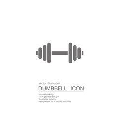 Vector drawn dumbbells. Isolated on white background.