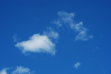 Blue sky with beautiful white clouds