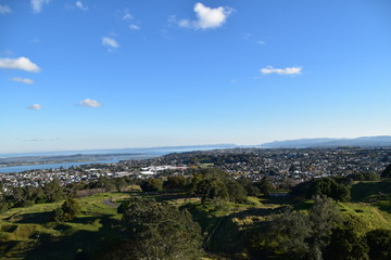 The view of Auckland in New Zealand