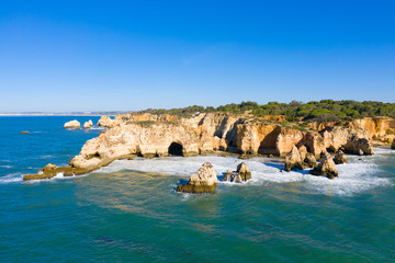 Fototapeta premium Les falaises et les plages de Lagos