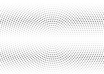 Abstract halftone dotted background. Futuristic grunge pattern, dot and circles.  Vector modern optical pop art texture for posters, sites, business cards, cover, postcards, labels, stickers layout.