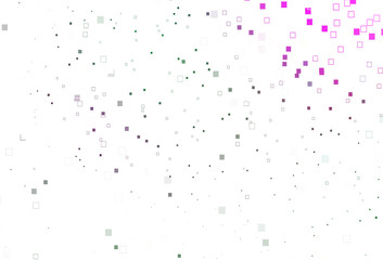 Light Pink, Green vector cover with polygonal style.