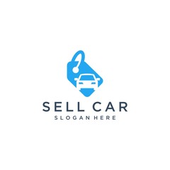 logo design car sales or price tags with cars