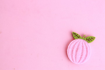 fabric craft with fruit shape