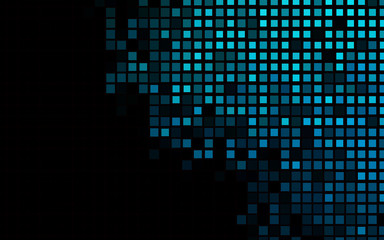 Dark BLUE vector template with crystals, rectangles. Abstract gradient illustration with rectangles. Best design for your ad, poster, banner.