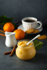 Homemade citrus curd or custard
