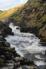 Incoming tide Rocky Valley Cornwall