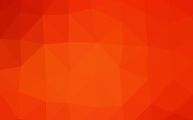 Obraz premium Light Orange vector shining triangular pattern. Creative illustration in halftone style with gradient. Template for your brand book.