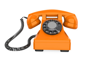 Vintage Telephone Isolated