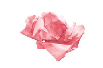 Crumpled paper isolated