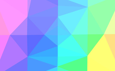Light Multicolor, Rainbow vector blurry triangle template. Shining colored illustration in a Brand new style. The best triangular design for your business.
