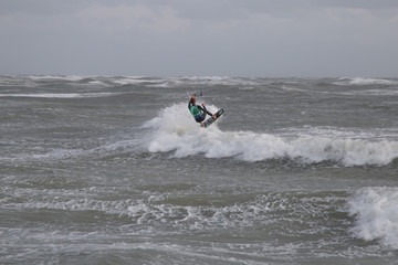 Water sport at Hvide Sande in Denmark
