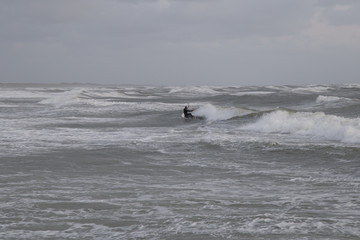 Water sport at Hvide Sande in Denmark