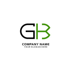 Icon Design Logo Letters GK Minimalist, oval-shaped logo, with colors, black, green, orange