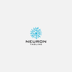 neuron logo abstract - vector