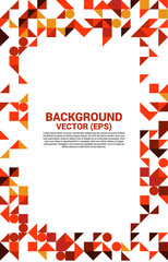 Red tone Graphic layout element from Geometry shape. Background for modern artwork design pattern.
