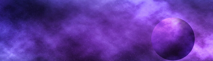 Stars, planet and galaxy in cosmos universe, space and time travel science background