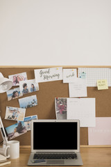 Home office desk design mock up