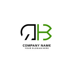 Obraz premium Icon Design Logo Letters QK Minimalist, oval-shaped logo, with colors, black, green, orange