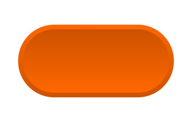blank button. blank rounded orange sign. blank
