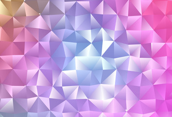 Obraz premium Light Pink, Blue vector blurry triangle template.