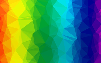 Light Multicolor, Rainbow vector polygon abstract backdrop. Brand new colorful illustration in with gradient. Brand new style for your business design.