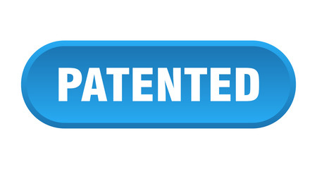 patented button. patented rounded blue sign. patented