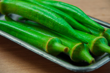 Vegetables with high nutritional value, okra can be cold food