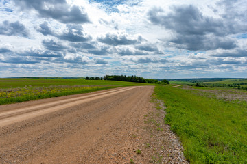 Nature of the Tylovaiskii upland. Debesskii district, Udmurt Republic, Russia.