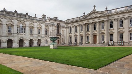 The Senate House of the University of Cambridge, beautiful neoclassical building where the graduation festivities and degree ceremonies are taking place, Cambridge, UK